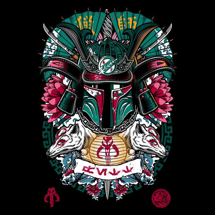 Bounty Hunter Samurai Tank Top - Adult & Kids T-Shirts, Sweatshirts & Hoodies apparel design preview 2