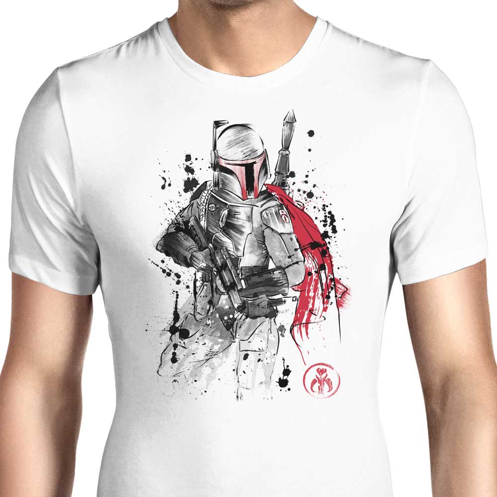 Bounty Hunter Sumi-e Men's Apparel - Adult & Kids T-Shirts, Sweatshirts & Hoodies apparel design preview 1