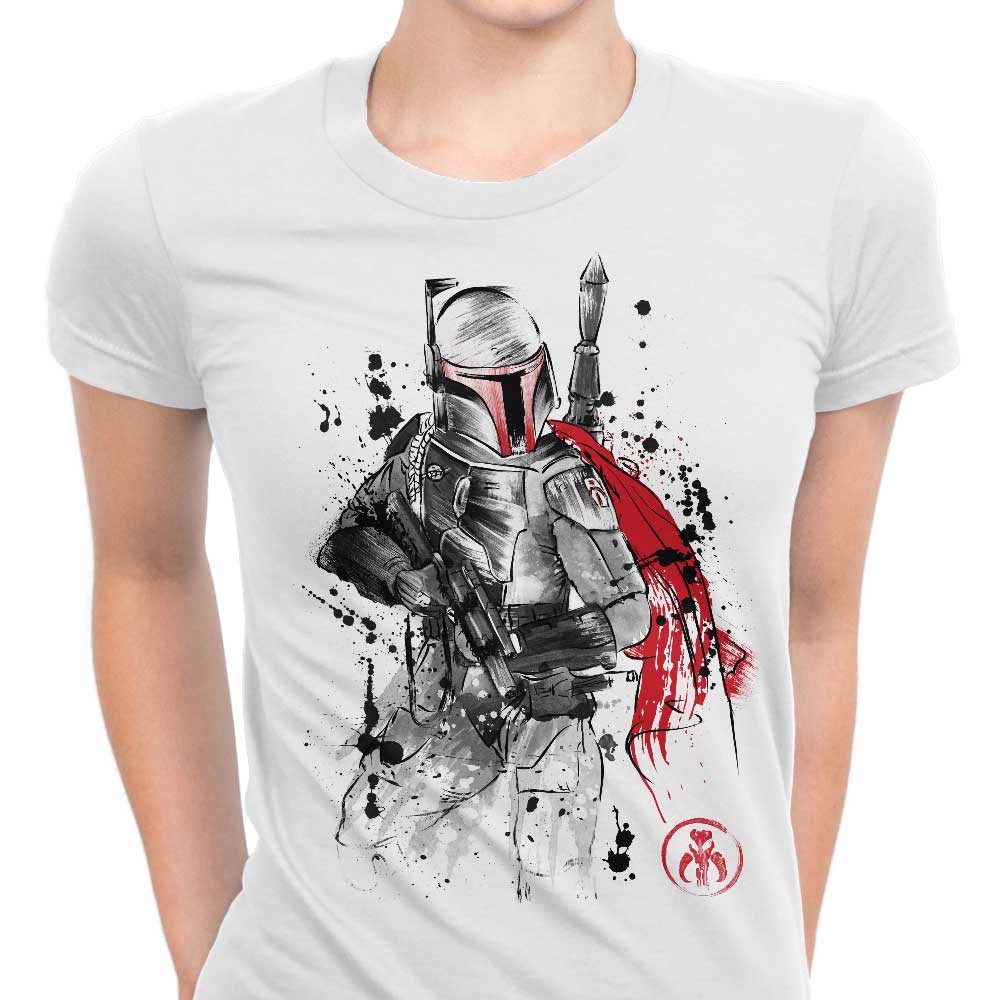 Bounty Hunter Sumi-e Women's Apparel - Adult & Kids T-Shirts, Sweatshirts & Hoodies apparel design preview 1