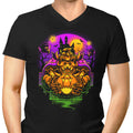 Bowserween Men's V-Neck - Adult & Kids T-Shirts, Sweatshirts & Hoodies apparel design preview 1