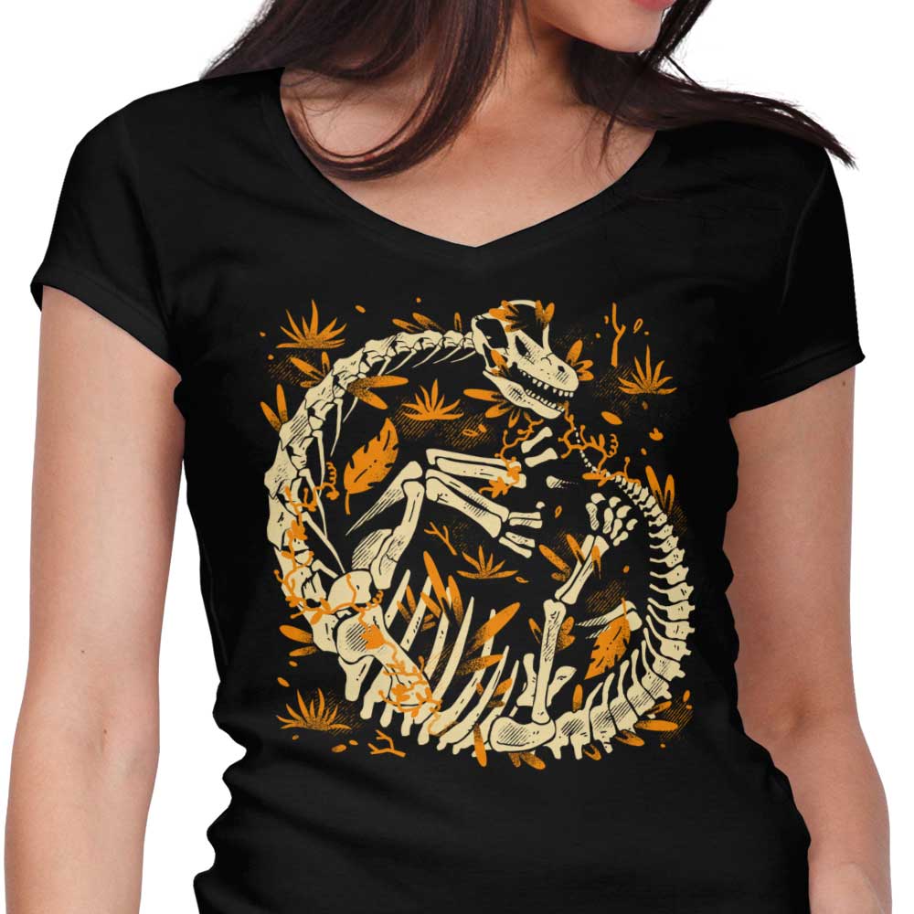 Brachio Fossils Women's V-Neck - Adult & Kids T-Shirts, Sweatshirts & Hoodies apparel design preview 1