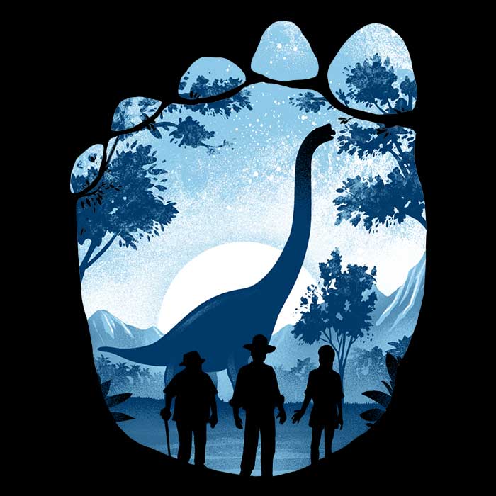 Brachiosaurus Footprint Women's V-Neck - Adult & Kids T-Shirts, Sweatshirts & Hoodies apparel design preview 2
