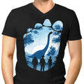 Brachiosaurus Footprint Men's V-Neck - Adult & Kids T-Shirts, Sweatshirts & Hoodies apparel design preview 1