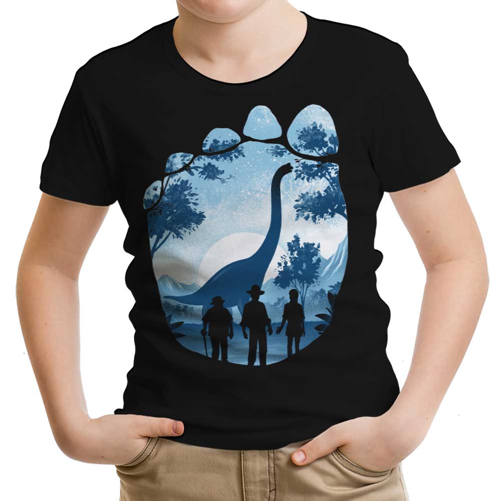 Brachiosaurus Footprint Youth Apparel - Adult & Kids T-Shirts, Sweatshirts & Hoodies apparel design preview 1