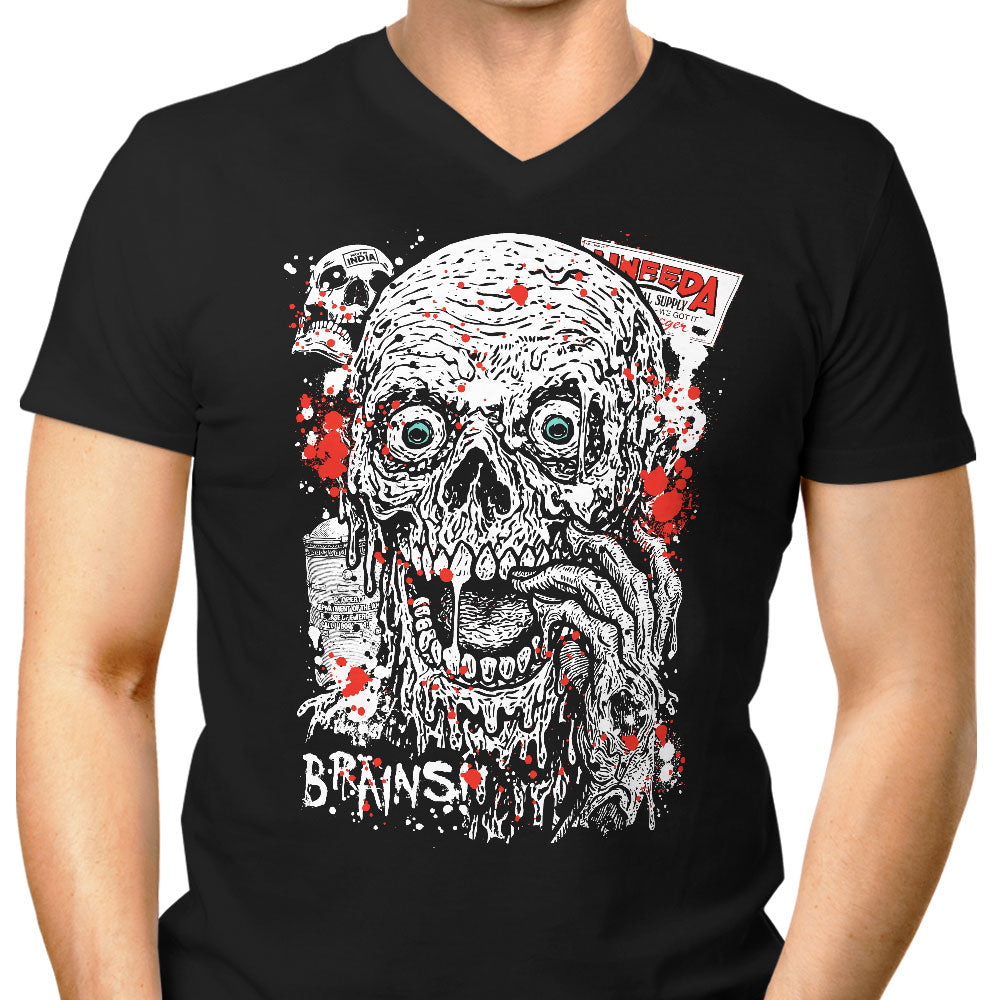 Braindrain Men's V-Neck - Adult & Kids T-Shirts, Sweatshirts & Hoodies apparel design preview 1