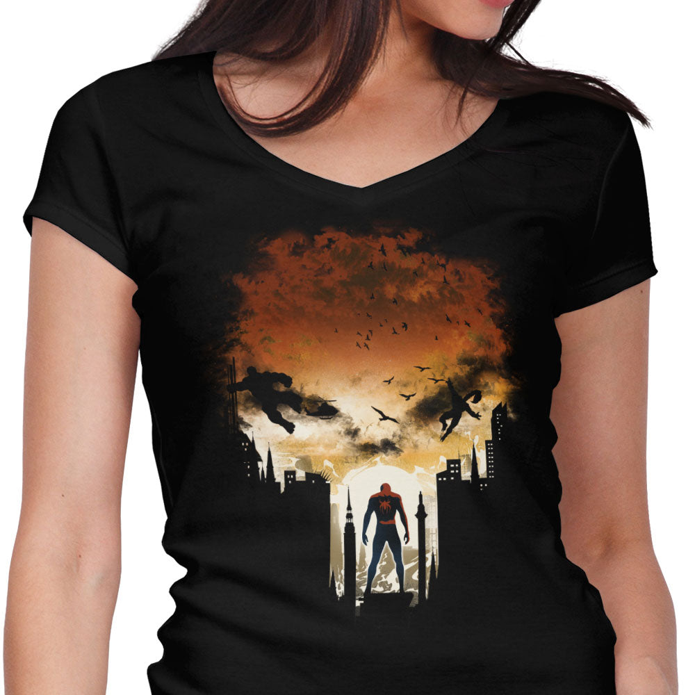 Brand New Spider Women's V-Neck - Adult & Kids T-Shirts, Sweatshirts & Hoodies apparel design preview 1