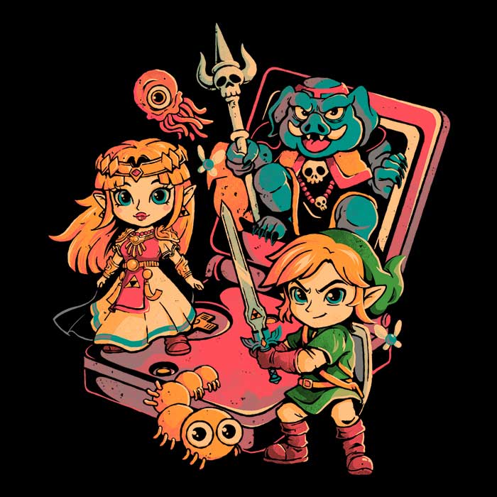 Brave Game Boy Men's V-Neck - Adult & Kids T-Shirts, Sweatshirts & Hoodies apparel design preview 2