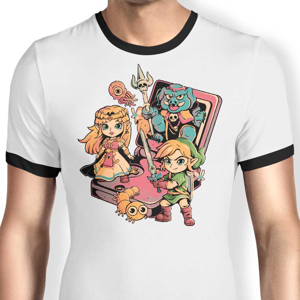 Brave Game Boy Ringer - Adult & Kids T-Shirts, Sweatshirts & Hoodies apparel design preview 1