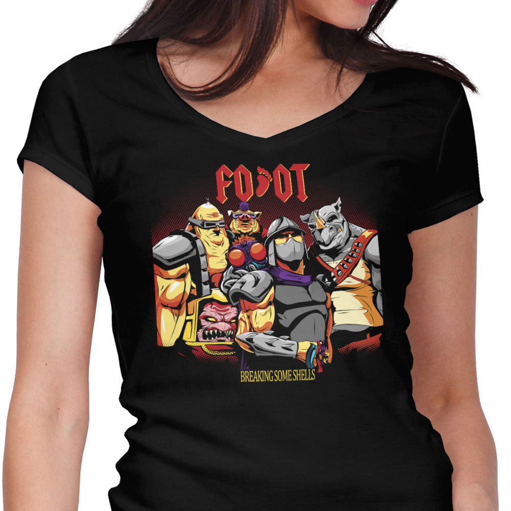 Breaking Some Shells Women's V-Neck - Adult & Kids T-Shirts, Sweatshirts & Hoodies apparel design preview 1