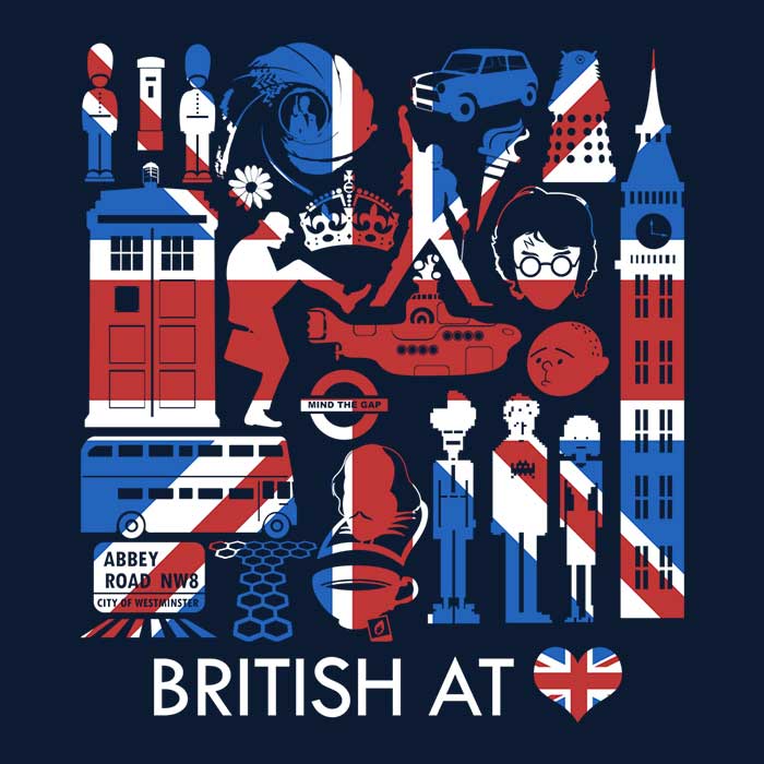 British at Heart Men's Apparel - Adult & Kids T-Shirts, Sweatshirts & Hoodies apparel design preview 2