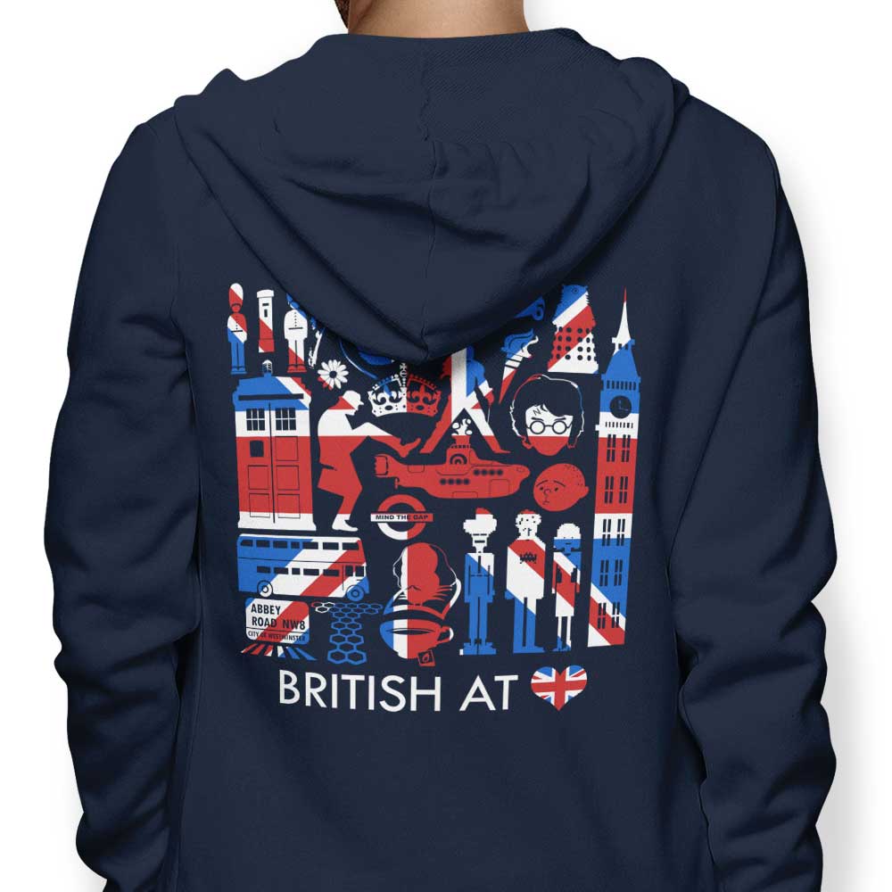 British at Heart - Adult & Kids T-Shirts, Sweatshirts & Hoodies apparel design preview 1