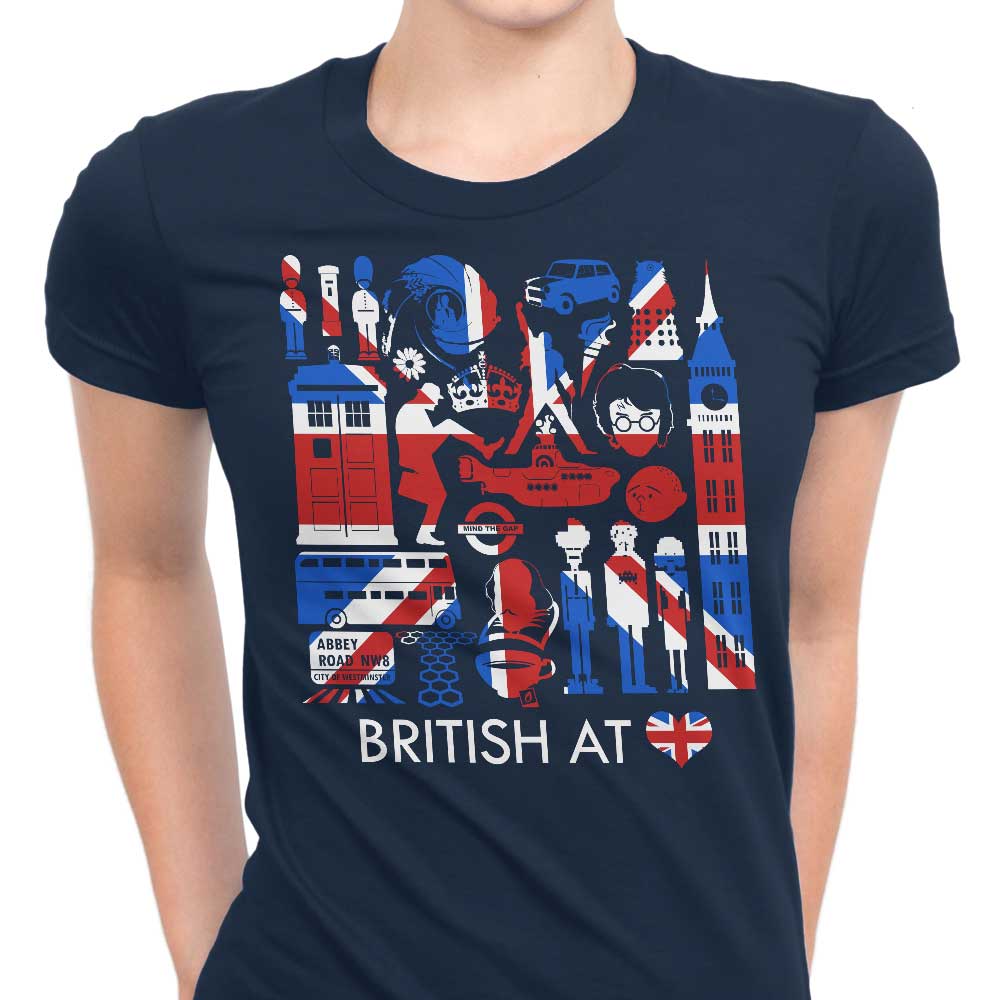 British at Heart Women's Apparel - Adult & Kids T-Shirts, Sweatshirts & Hoodies apparel design preview 1