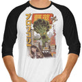 Broccozilla 3/4 Sleeve Raglan - Adult & Kids T-Shirts, Sweatshirts & Hoodies apparel design preview 1