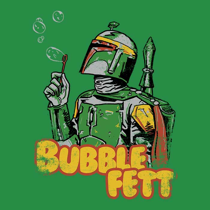 Bubble Fett Coasters - Adult & Kids T-Shirts, Sweatshirts & Hoodies apparel design preview 1