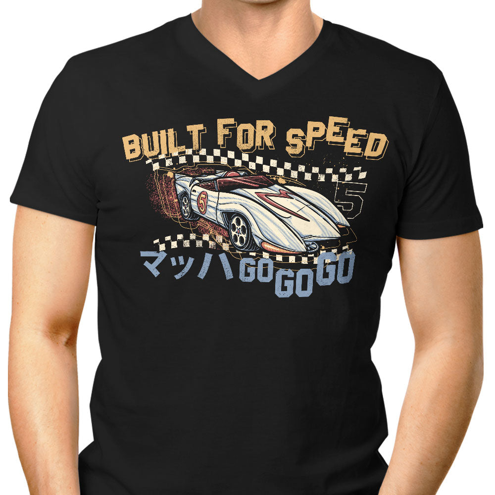 Built for Speed Men's V-Neck - Adult & Kids T-Shirts, Sweatshirts & Hoodies apparel design preview 1