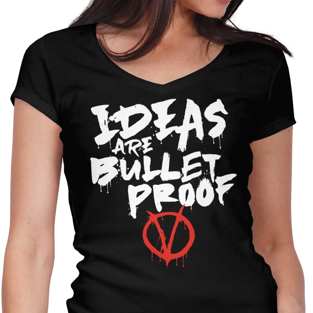 Bullet Proof Women's V-Neck - Adult & Kids T-Shirts, Sweatshirts & Hoodies apparel design preview 1