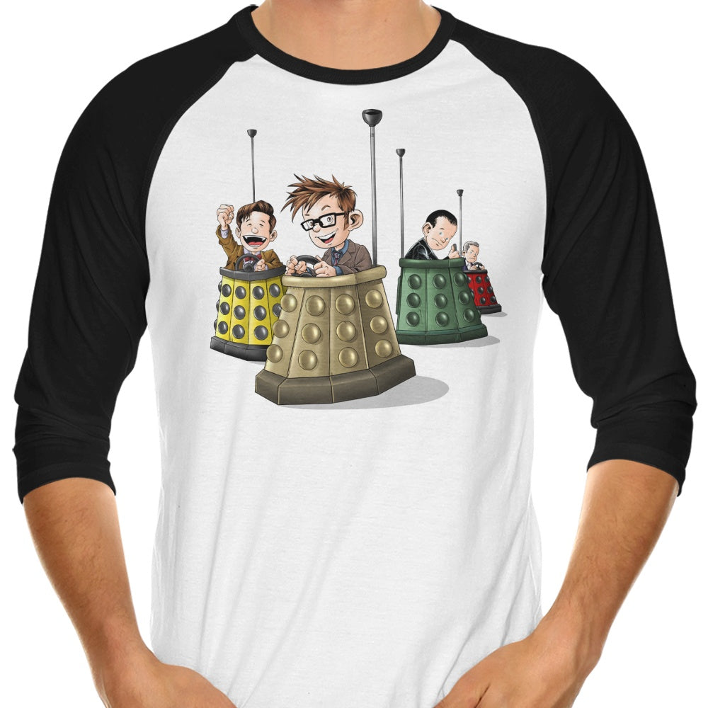 Bump the Doctors 3/4 Sleeve Raglan - Adult & Kids T-Shirts, Sweatshirts & Hoodies apparel design preview 1