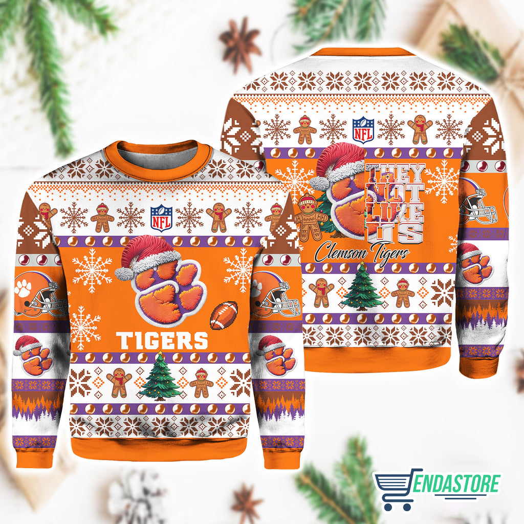 Clemson Tiger They Not Like Us Christmas Ugly Sweater product image