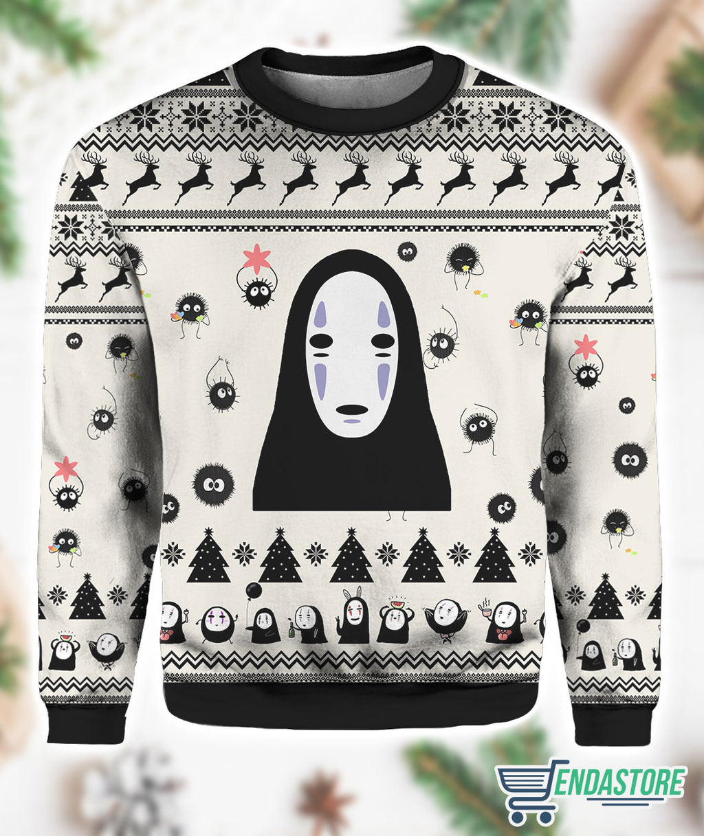 No Face White Christmas Gift Christmas Ugly Sweater product image