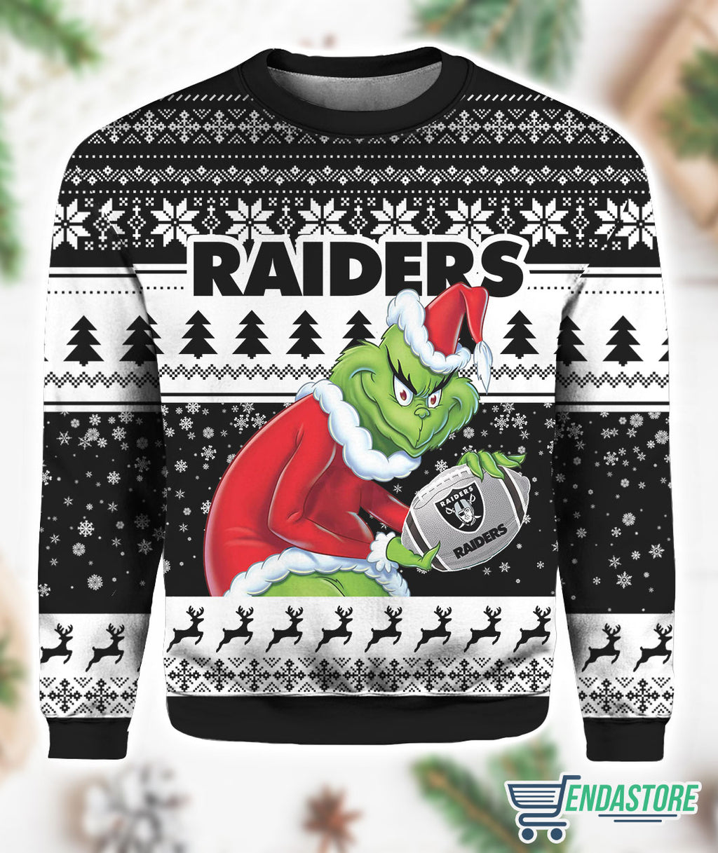 Vegas Raiders Grnch Christmas Ugly Sweater product image