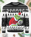 Vegas Raiders Grnch Christmas Ugly Sweater product image