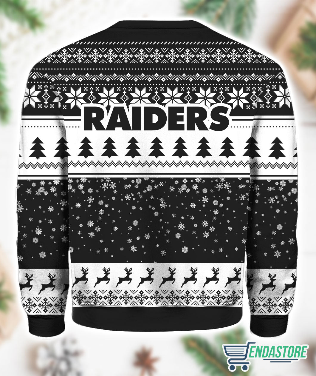 Vegas Raiders Grnch Christmas Ugly Sweater product image 2