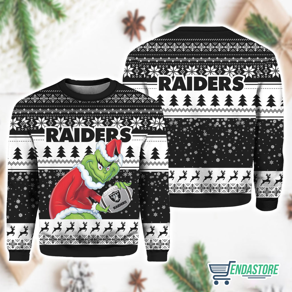 Vegas Raiders Grnch Christmas Ugly Sweater product image 3