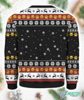 Meowry Christmas Cat Riding Dinosaur Ugly Sweater product image 2