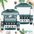 Personalized Eagle Football 2025 Ugly Christmas Sweater product image