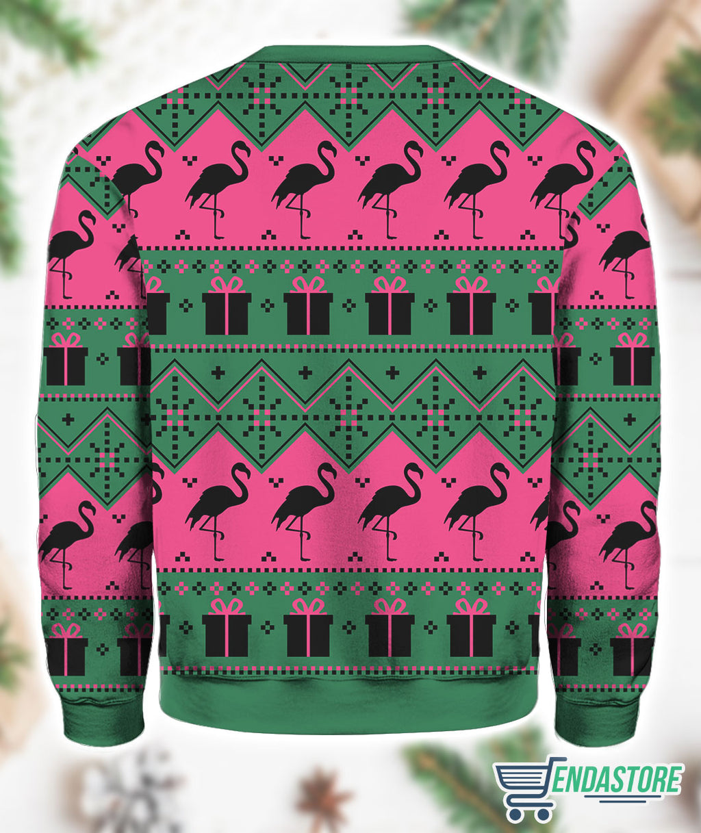 Flamingo Christmas Ugly Sweater, Flamingo Sweatshirt product image 3