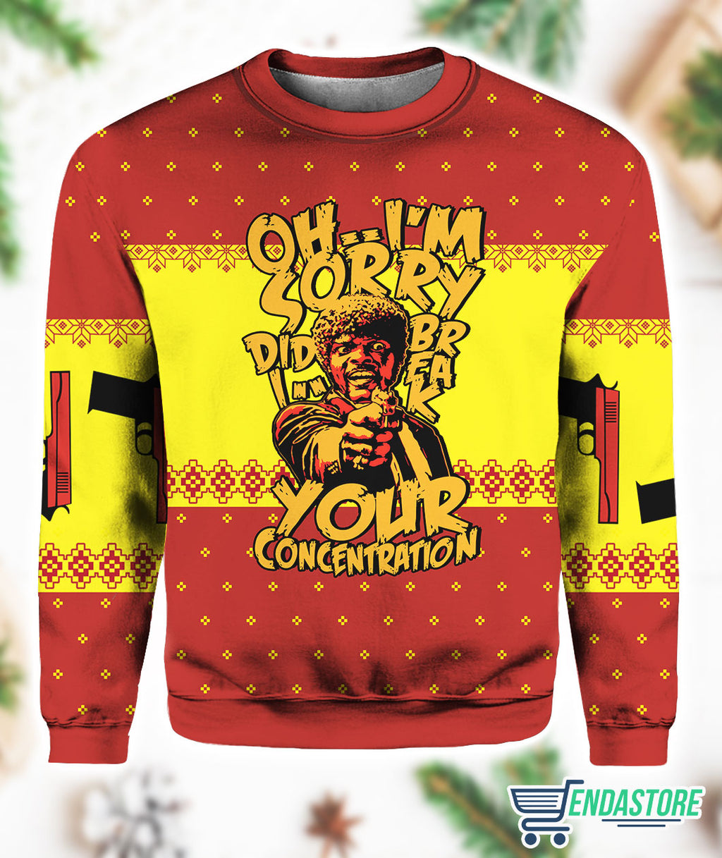 Oh I’m Sorry Did I Break Your Concentration Pulp Fiction Sweater product image 2