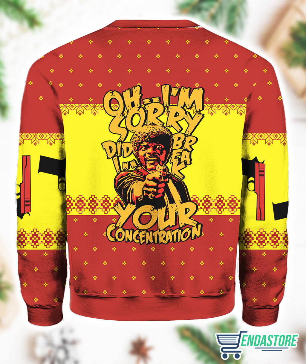 Oh I’m Sorry Did I Break Your Concentration Pulp Fiction Sweater product image 3