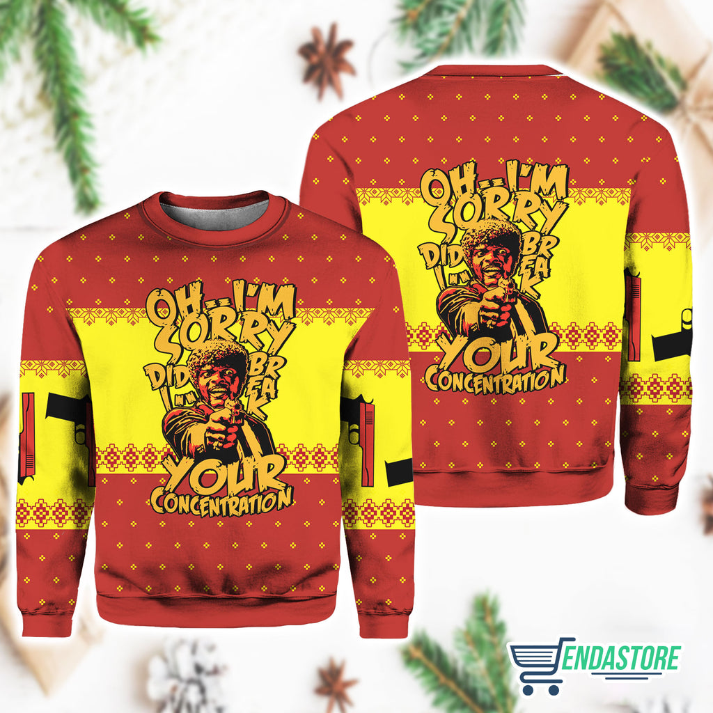Oh I’m Sorry Did I Break Your Concentration Pulp Fiction Sweater product image 4