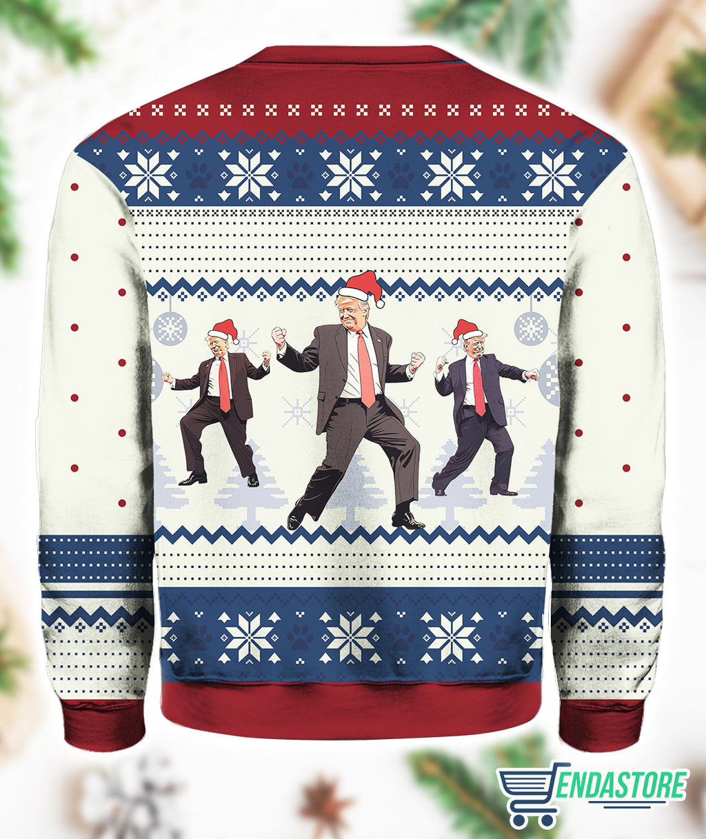 Trump Dance Make Christmas Great Again Ugly Sweater product image 3