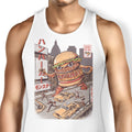 Burgerzilla Tank Top - Adult & Kids T-Shirts, Sweatshirts & Hoodies apparel design preview 1