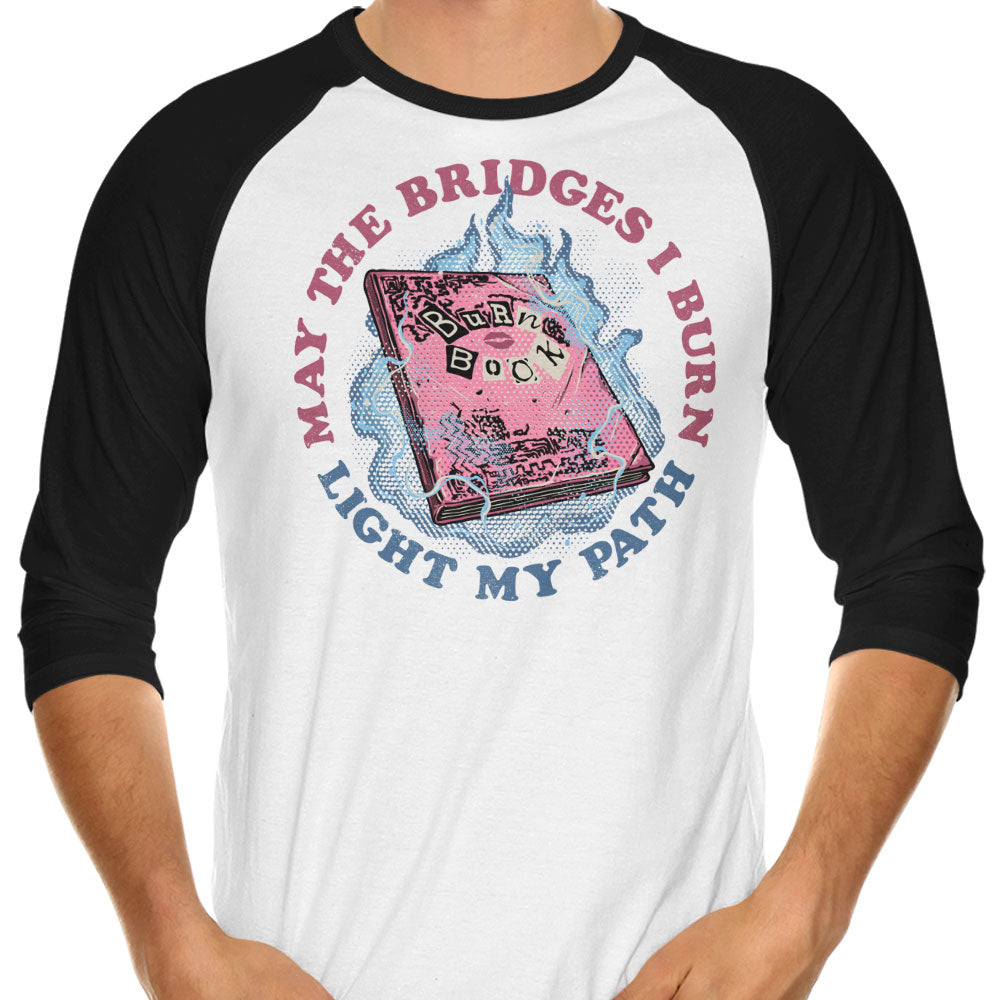 Burn Book Club 3/4 Sleeve Raglan - Adult & Kids T-Shirts, Sweatshirts & Hoodies apparel design preview 1