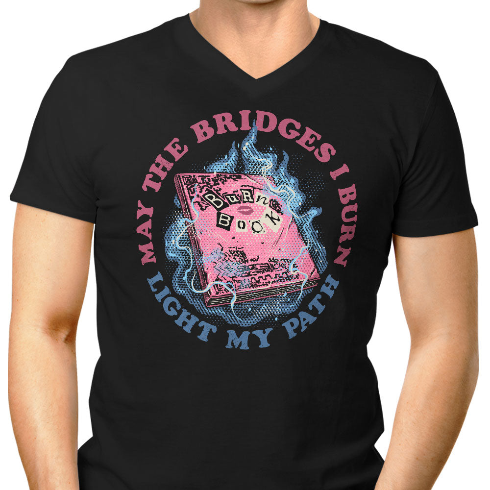 Burn Book Club Men's V-Neck - Adult & Kids T-Shirts, Sweatshirts & Hoodies apparel design preview 1