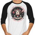 Burn Bridges 3/4 Sleeve Raglan - Adult & Kids T-Shirts, Sweatshirts & Hoodies apparel design preview 1