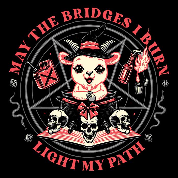 Burn Bridges Men's Apparel - Adult & Kids T-Shirts, Sweatshirts & Hoodies apparel design preview 2