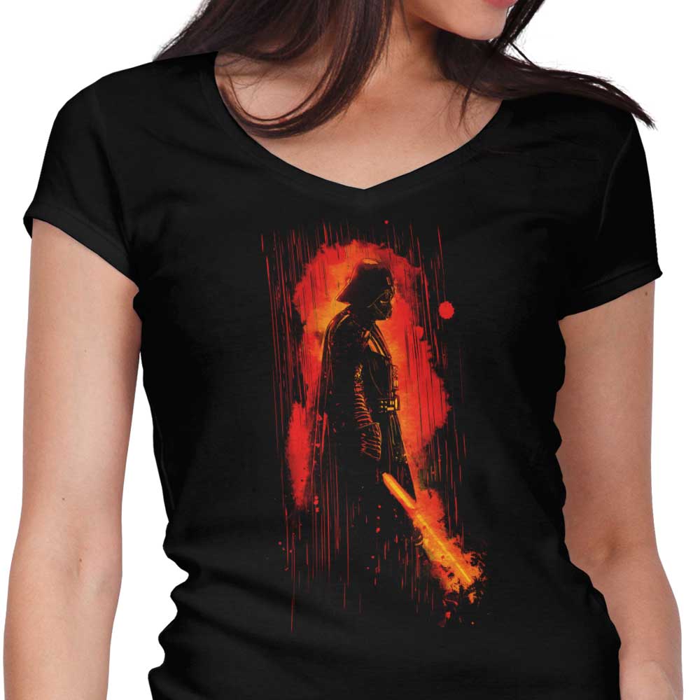 Burning Darkness Women's V-Neck - Adult & Kids T-Shirts, Sweatshirts & Hoodies apparel design preview 1