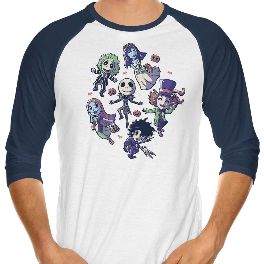 Burton's Halloween 3/4 Sleeve Raglan - Adult & Kids T-Shirts, Sweatshirts & Hoodies apparel design preview 1