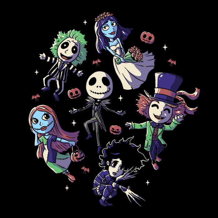 Burton's Halloween Men's Apparel - Adult & Kids T-Shirts, Sweatshirts & Hoodies apparel design preview 2