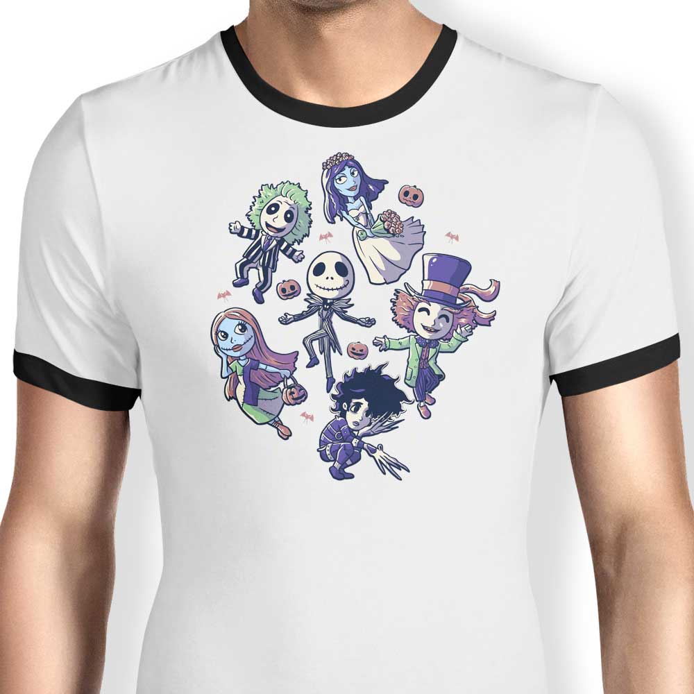 Burton's Halloween Ringer - Adult & Kids T-Shirts, Sweatshirts & Hoodies apparel design preview 1