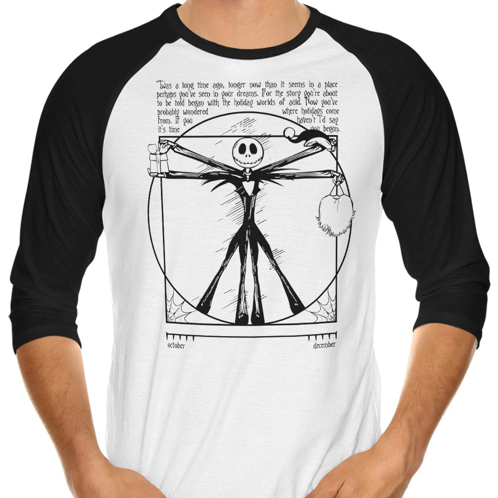 Burtruvian Man 3/4 Sleeve Raglan - Adult & Kids T-Shirts, Sweatshirts & Hoodies apparel design preview 1
