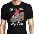 Bury Me With My Cats Men's Apparel - Adult & Kids T-Shirts, Sweatshirts & Hoodies apparel design preview 1