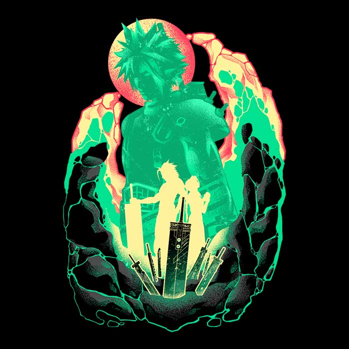 Buster Sword Successor Ringer - Adult & Kids T-Shirts, Sweatshirts & Hoodies apparel design preview 2