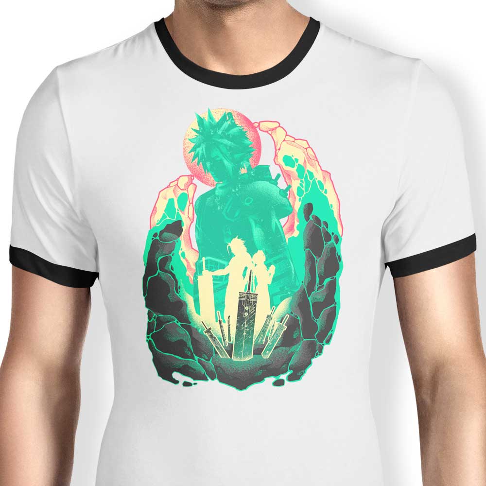 Buster Sword Successor Ringer - Adult & Kids T-Shirts, Sweatshirts & Hoodies apparel design preview 1