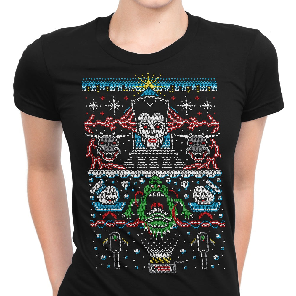 Bustin X-Mas Sweater Women's Apparel - Adult & Kids T-Shirts, Sweatshirts & Hoodies apparel design preview 1