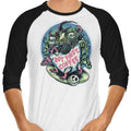 But First Coffee 3/4 Sleeve Raglan - Adult & Kids T-Shirts, Sweatshirts & Hoodies apparel design preview 1