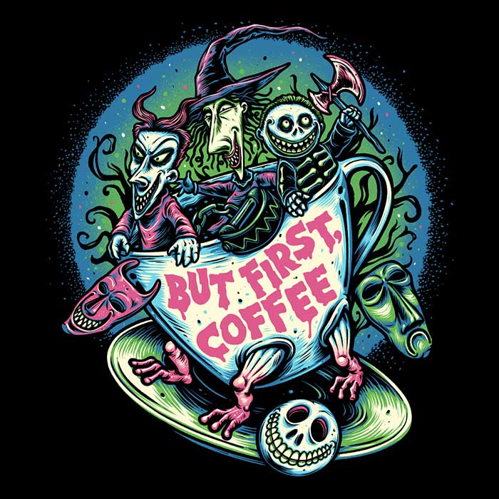 But First Coffee Men's Apparel - Adult & Kids T-Shirts, Sweatshirts & Hoodies apparel design preview 2